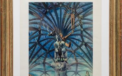 Salvador Dalí (1904 Figueras - 1989 ibidem) "Saint Jacques de Compostelle". Titre original Offset couleur/papier....