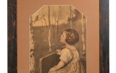 Simon Glucklich, "Spring Song" Etching