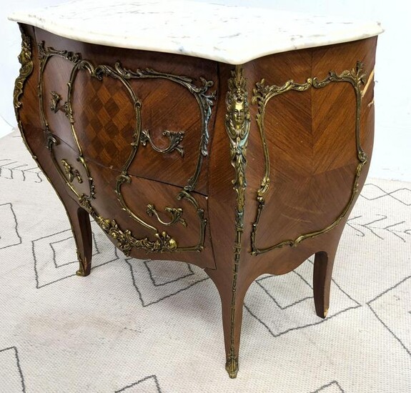 Spanish Made French Style Commode Dresser Chest. Brass