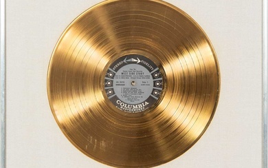 Stephen Sondheim's Gold Record for the soundtrack to West Side Story