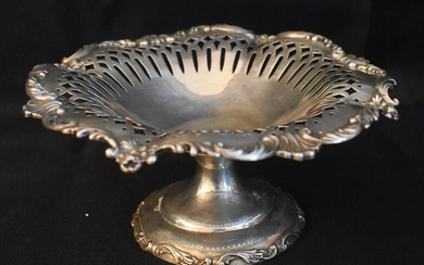 Sterling Silver Pierced Compote