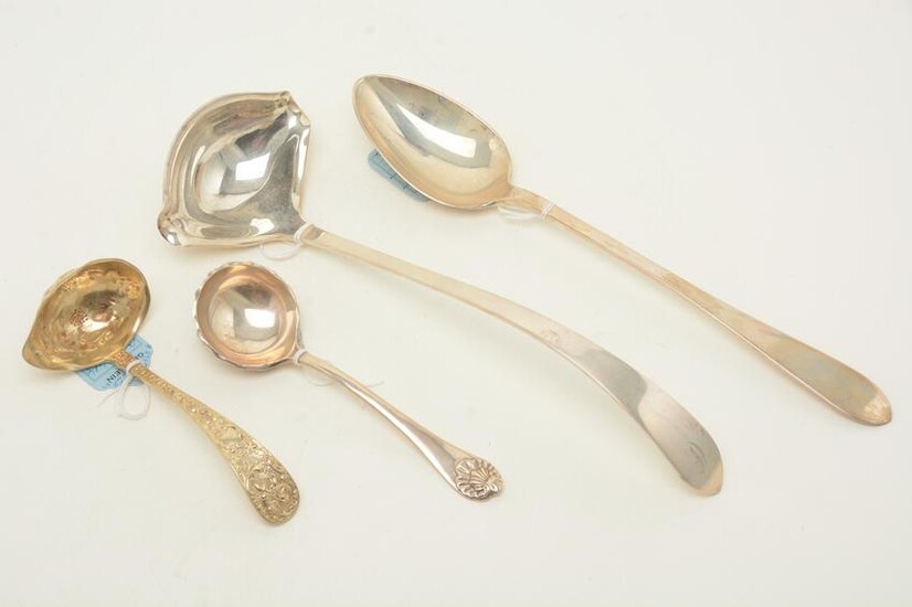 Sterling silver serving spoon and ladles. Stuffing