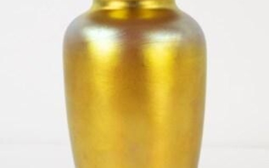 Steuben Gold Aurene Art Glass Vase