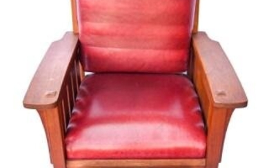 Stickley Brothers Rocking Chair with Ottoman