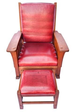 Stickley Brothers Rocking Chair with Ottoman