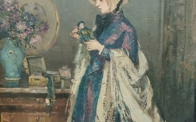 Suzanne MINIER (1884-?) Jeune fille à la... - Lot 62 - Copages Auction Paris