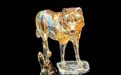 Swarovski Crystal Figurine, SCS Gray Wolf