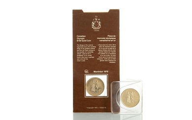 TWO 1976 $100 CANADIAN OLYMPIC GOLD COINS, 26g