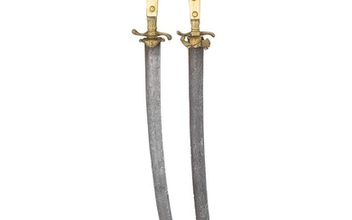 ˜TWO AUSTRIAN HUNTING SWORDS, CIRCA 1780