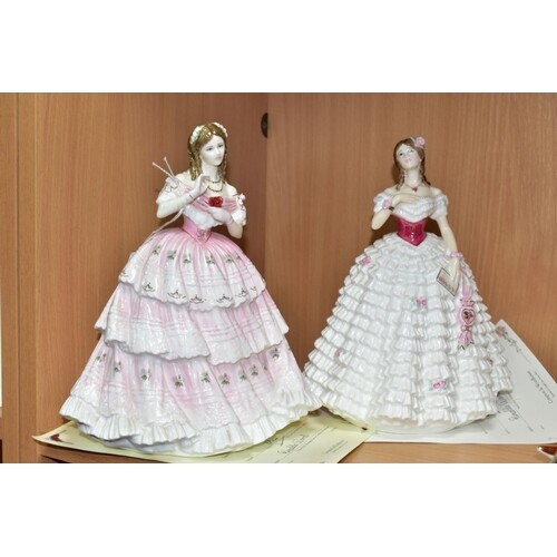 TWO LIMITED EDITION ROYAL DOULTON FIGURES FROM LANGUAGE OF L...