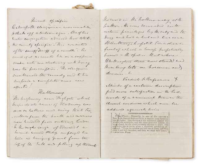 Taylor (Alfred Swaine) Archive, manuscripts, 1829-78 (sm. qty).