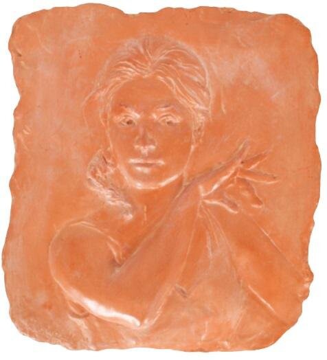 Terracotta Plaque Portrait of a Woman