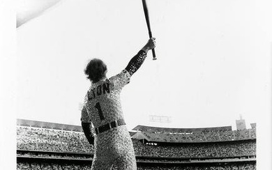 Terry O'Neill (British, 1938-2019) Elton John, Dodgers Stadium, 1975, printed later
