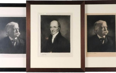 Three Prints, James S. King, Portraits of Men
