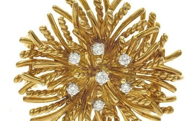 Tiffany & Co. Diamond, 18k Yellow Gold Pin