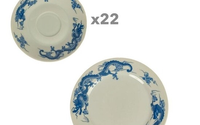 Tiffany & Co Fukagawa Blue Dragon Porcelain Plates