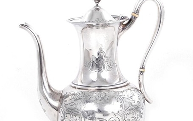 Tiffany & Co silver coffeepot with dedication