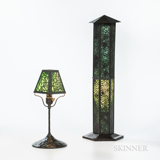 Tower Lamp and Desk Lamp attributed to Riviere Studios