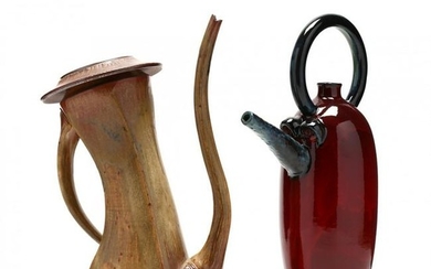Two Contemporary Pottery Teapots