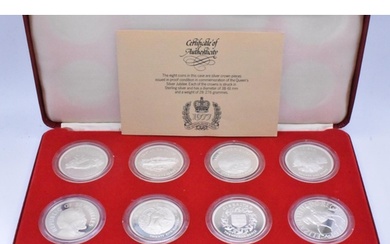 United Kingdom - Elizabeth II (1952-2022), 1977 8-Coin Silve...