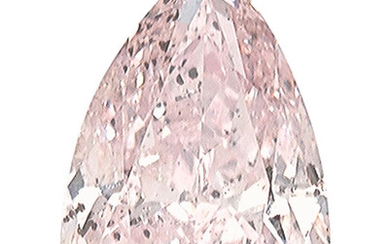 Unmounted Fancy Brownish Pink Diamond Diamond: Pear-shape fancy brownish...