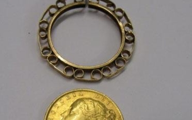 VICTORIAN FULL SOVEREIGN, dated 1871, together with loose pendant...