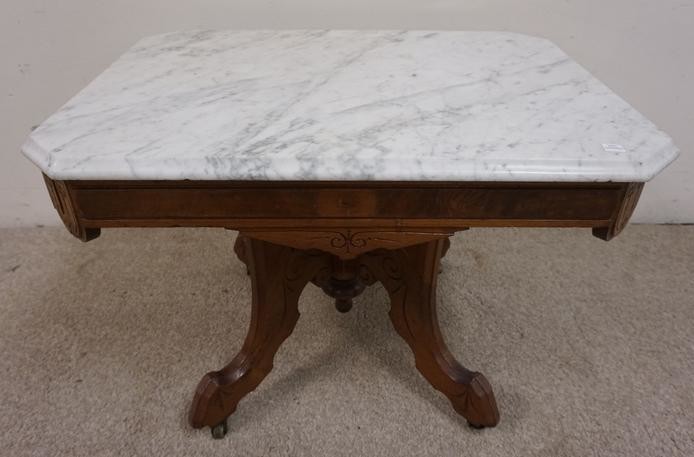 VICTORIAN MARBLE TABLE