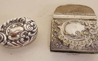 VICTORIAN STERLING PILL BOXES