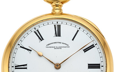 Vacheron & Constantin, Fine "Chronometre Royal" 18k Gold Pocket...