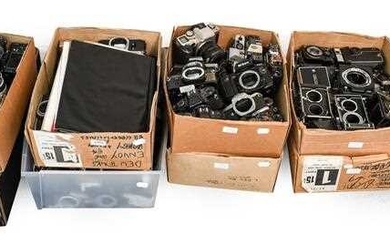 Various Camera Parts a large collection in 10 boxes...