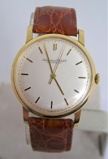 Vintage 18k Gold IWC SHAFFHAUSEN Winding Watch 1960s