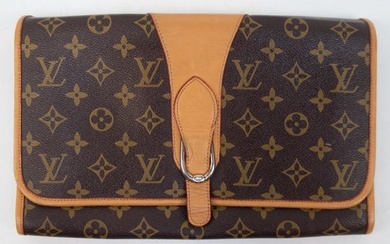 Vintage-Handtasche von Louis Vuitton Paris "Pochette", 3 Innentaschen, davon 1x mit Reißverschluß