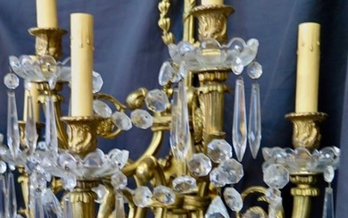 Vintage Pair of Elaborate French Louis XV Style Wall Sconces