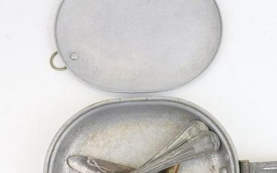 WWI US Mess Tin with Utensils