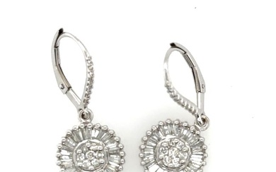 White Gold & Diamond Earrings