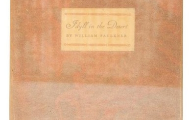 William Faulkner Idyll in the Desert signed limited