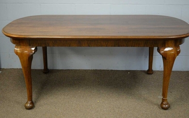 early/mid 20th C walnut dining table.
