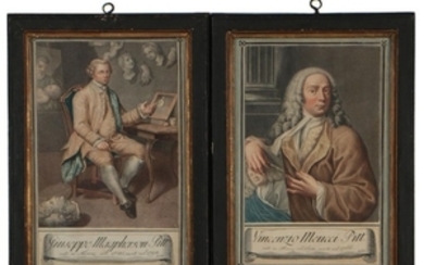 18th Century Color Engravings "Vincenzio Meucci" and "Giuseppe Magpherson"
