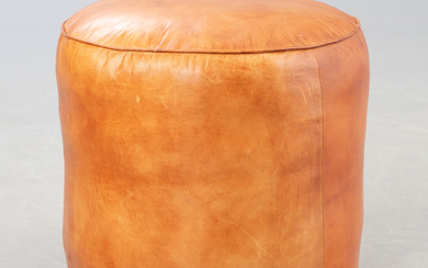 pouf/stool, leather.