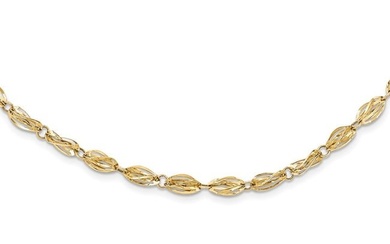 10K Yellow Gold Fancy Link Necklace