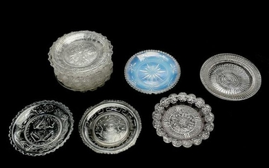 11 American Lacy and EAPG Cup Plates, Including Lee /
