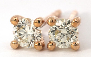 14 kt. Yellow gold - Earrings - 0.52 ct Diamond - Diamonds