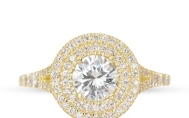 Ring - 18 kt. Yellow gold - 1.44 tw. Diamond (Natural) - Diamond