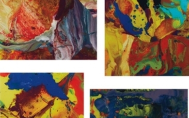 Gerhard Richter, Four works: (i) Ifrit (P8); (ii) Bagdad (P9); (iii) Bagdad (P10); (iv) Aladin (P11)