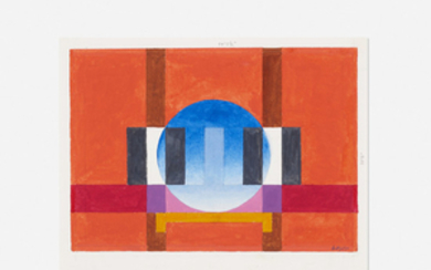 Herbert Bayer, study for Structure with Circle tapestry