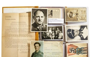 A collection of German postcards, army and politics