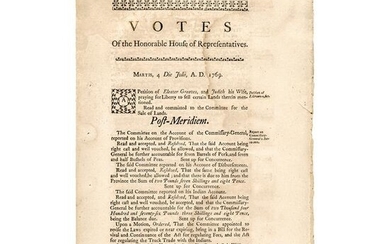 1769 Massachusetts House of Representatives Votes