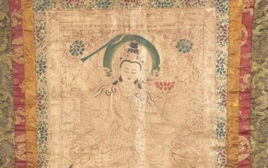 18-19世纪唐卡 18-19TH CENTURY ''TANGKA''. H 115 cm, L 89...