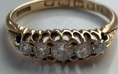 18 kt. Gold - Ring - 0.50 ct Diamond