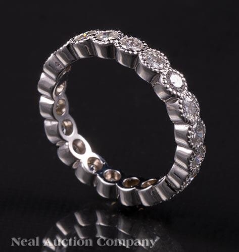 18 kt. White Gold and Diamond Eternity Ring